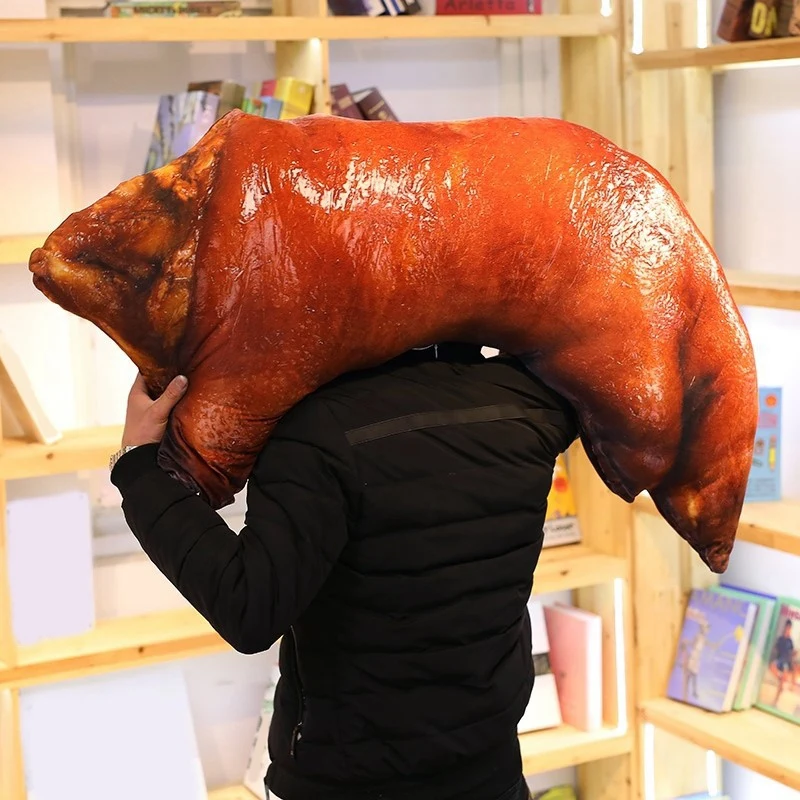 Креативная пародия подарок на день рождения свинья нога моделирование свинья Рысь свинья локоть забавная Подушка 60 см