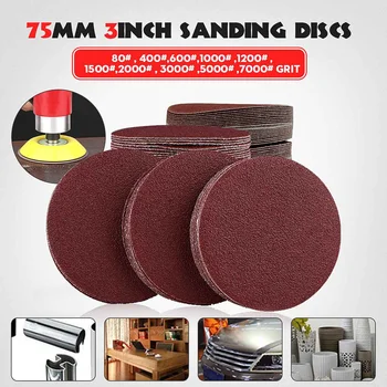 

50Pcs Sanding Pad 3 Inch 75mm 80-7000 GritSanding Dics For Polishing Wheel Cleaning Tools Round Sandpaper Sheets