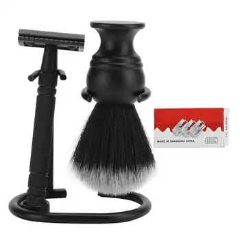 

Razor Hair Shaving Brush and Stand Set Men Shaving Set for Salon Family