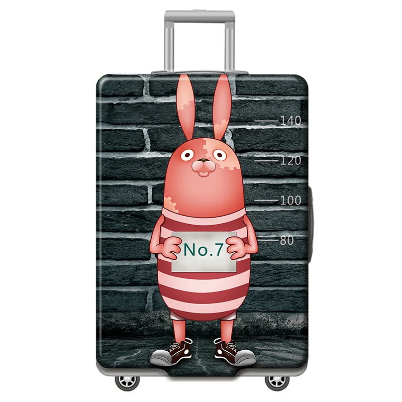 Q-Luggage cover HMUNII карта мира, дизайнерский защитный чехол для багажа, Дорожный Чехол для чемодана, эластичные пылезащитные Чехлы для 18-32 дюймов, аксессуары для путешествий - Цвет: Q-Luggage cover