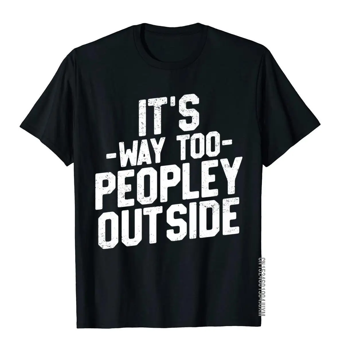 

Футболка мужская с надписью «It's Way Too Peopley», хлопковая тенниска с забавным принтом саркастика, персонализированная майка в европейском стиле, новое поступление