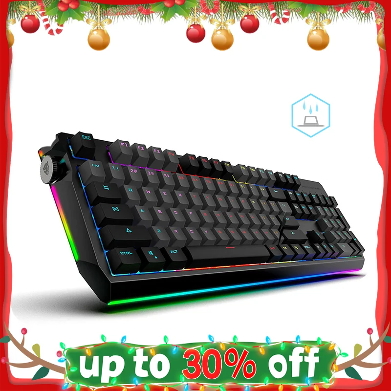 Motospeed CK80 игровая механическая клавиатура с RGB подсветкой USB кабель PBT ключ крышка с двойной теневой подсветкой(водонепроницаемый