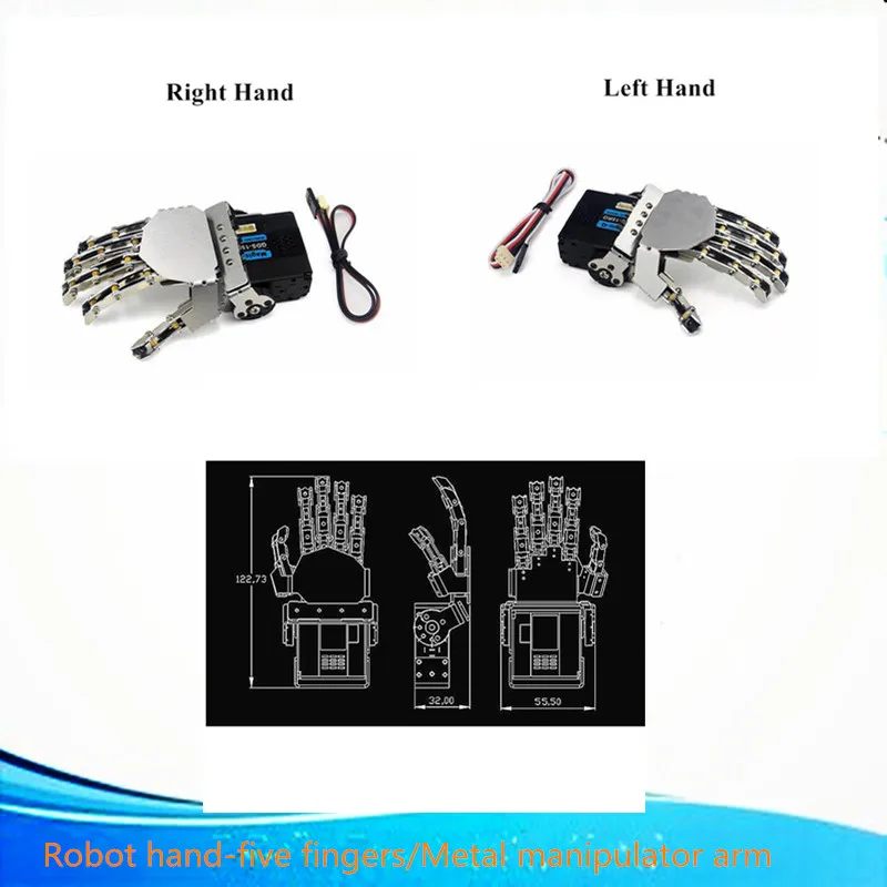 Официальный iSmaring Robot hand five Finger/металлический манипулятор arm/Mini bionic hand/рукоятка