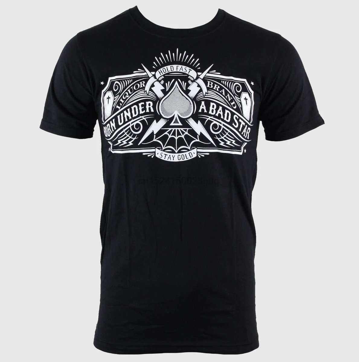 

Herren T-Shirt Liquor Brand - Bad Star - Logo - Black - Quality Print New Summer Style Cotton Top Tee