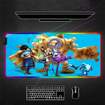 

League of Legends RGB Mouse Pad Gamer Accessories lol wild rift Large LED MousePad XL Gaming Desk Mats Mouse Mat Best Seller