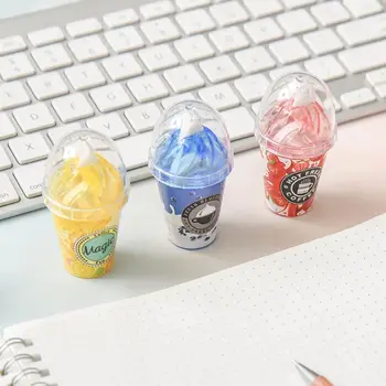 

Cute Milk Tea Cup Ice Cream Correction Correcting Tape Stationery Corrector School Office Supplies Student Kids Gifts