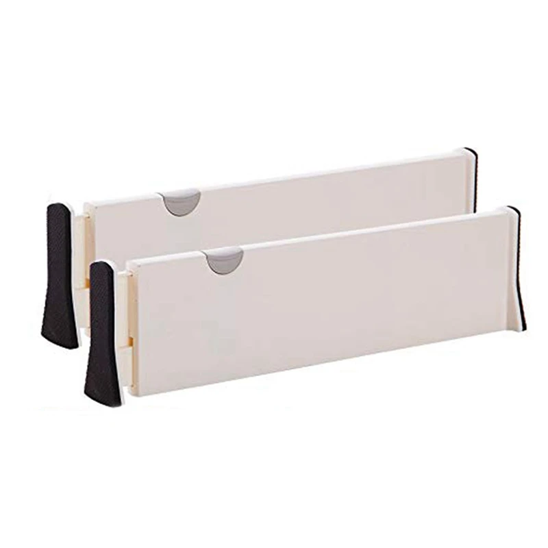 

Drawer Divider Organizers,Adjustable Separators 4 Inch High Expandable From 11-17 Inch for Bedroom, Bathroom, Closet, Office, Ki