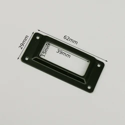 Set of 10 Metal Label Holders with Screws - Assorted Finishes (004)