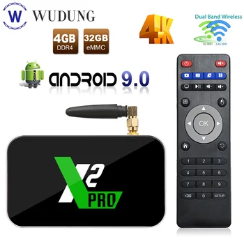 

Ugoos Newest X2 Pro Android 9.0 Smart TV Box Amlogic S905X2 4GB 32GB 2.4G&5.8Ghz Dual Wifi Set Top Boxes 4K HD Home Media Player