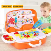 Набор инструментов, Обучающие Инструменты для ремонта и моделирования, пластиковые Обучающие головоломки, модная интерактивная игрушка для родителей и детей