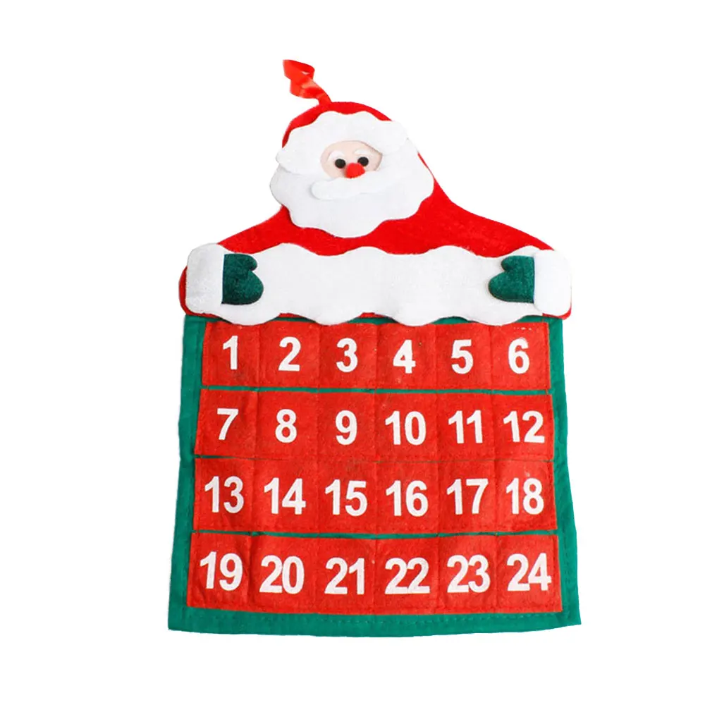 Рождественский подвешивающий календарь домашний кулон украшение ремесло | Дом и