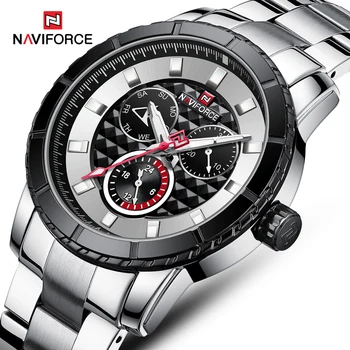 

NAVIFORCE Men Watch Luxury Brand Watches Men‘s Fashion Analog Calendar week Quartz Wristwatch Male Clock Relogio Masculino