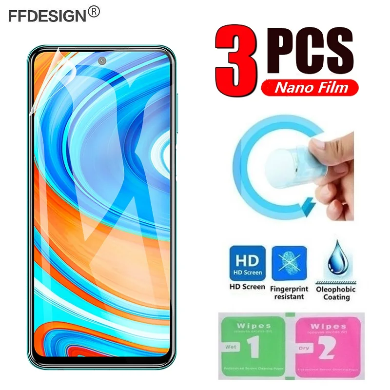 3pcs Nano Protective Film for Redmi Note 9 8 Pro 9S 8T Redmi 9 9A 9C 8 8A (Not Tempered Glass) Screen Protector Film Foil afbeelding