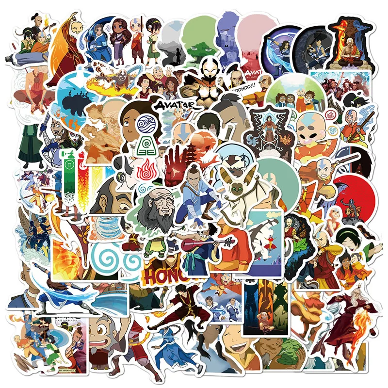 100 шт. аниме Аватара последние наклейки Airbender для ноутбука мотоцикла багажа