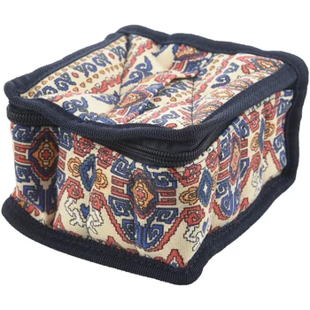 

16 Grids Essential Oil Storage Bag Travel Convenient Essential Oil Case for 10Ml/15Ml Bottles Rice Red Stripes