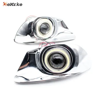 

eeMrke For Toyota Verso Sportsvan AR20 2009-2013 LED Angel Eyes Fog Lights Halogen DRL Daytime Running Lights Plating Cover