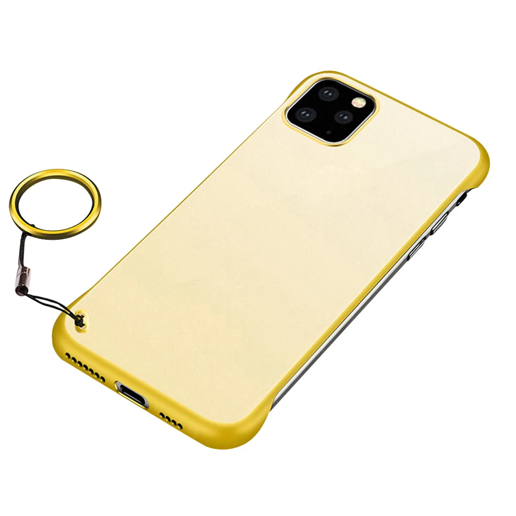 Модные кольца пряжки Премиум ПК материал, для iphone 11 Pro 5,8 дюймов ультра-тонкий матовый прозрачный Анти-осенний защитный чехол