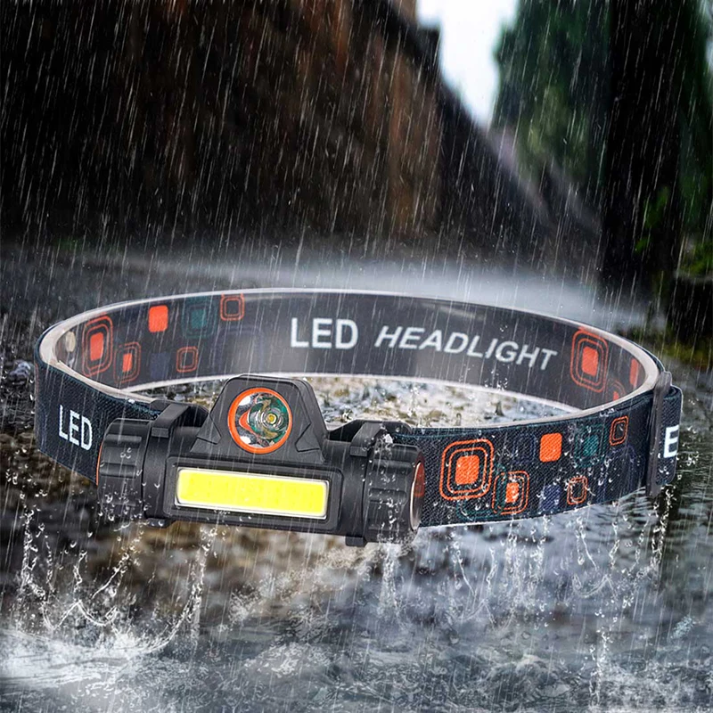 Сенсор XP G Q5 налобный фонарь Водонепроницаемый 2500lm Cob Led Встроенный Usb