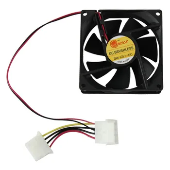 

Computer Case Cooler 12V 8CM 80x80mm PC CPU Cooling Cooler Fan 4pin Molex 12v DC Brushless Fan Easy Installed Fan