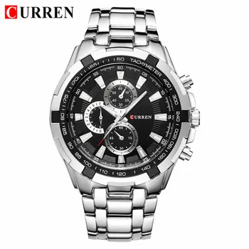 CURREN Watches Men Top Brand Luxury Fashion Casual Watch Male Stainless Steel Waterproof Quartz Wristwatch Relogio Masculino