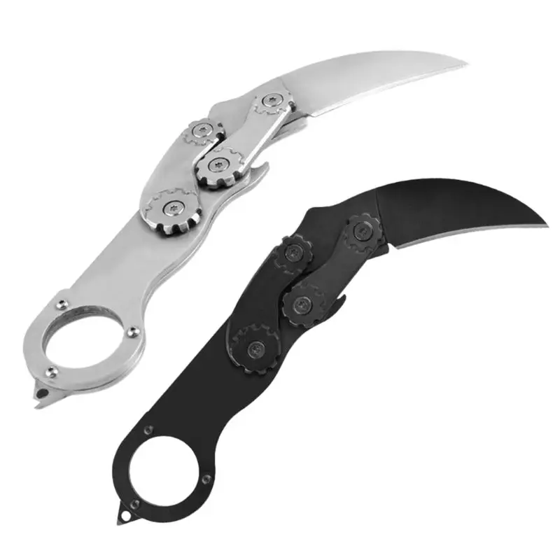 

Outdoor Survival Folding Knife Mechanical Claw Paw Knife Camping EDC Pocket Tool