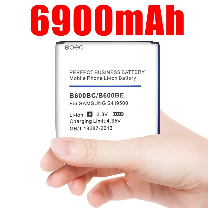 Аккумулятор B600BC B600BE 6900 мАч для Samsung galaxy S4 i9295 i9505 i9502 i9508 i9500 i9150 i9152 i9158 i9506 G7100 |