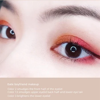 

B 15 Colors Matte Shimmer Eyeshadow Palette Waterproof Smudge-proof Easy To Color Super Soft And Delicate Eye Shadow-