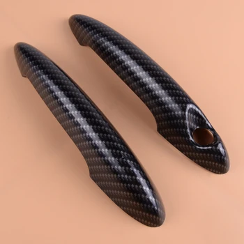 

beler 2Pcs ABS Carbon Fiber Style Car Door Handle Cover Trim Fit For MINI Cooper R50 R52 R53 R55 R56 R57 R58 R59 R61