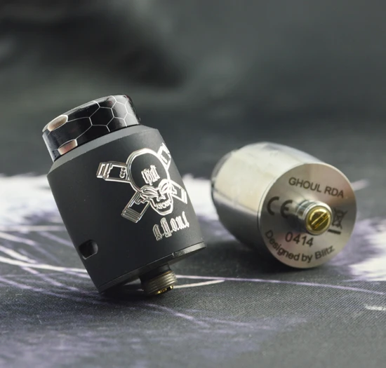 Blitz Ghoul BF RDA инновационная одинарная катушка Rebuildable Tank E cig с керамическим зажимом и