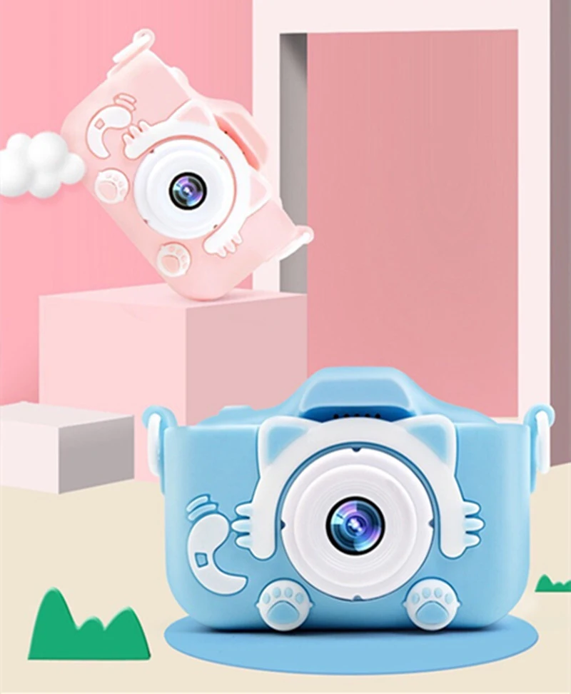 Vídeo de Projeção Crianças Câmera Digital Polegada Tela hd Câmeras Duplas 2000 w Pixels Presentes Meninos Meninas Brinquedos Pai Criança Jogo 2 15 câmeras duplas vídeo de projeção 2000 w