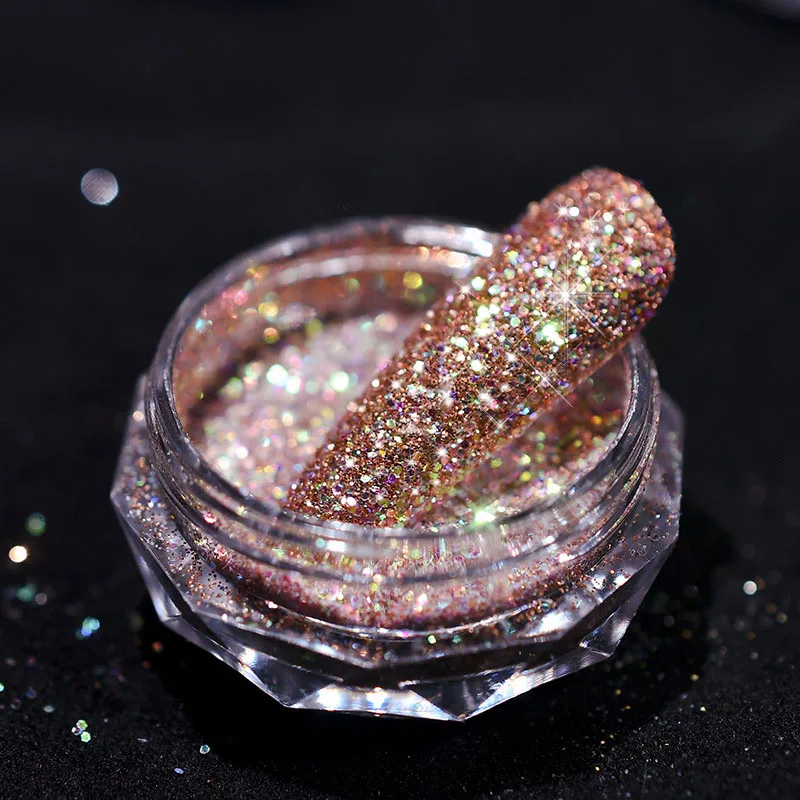 1jar Reflective Glitter Powder,nail Crystal Diamonds Powder Super Shiny
