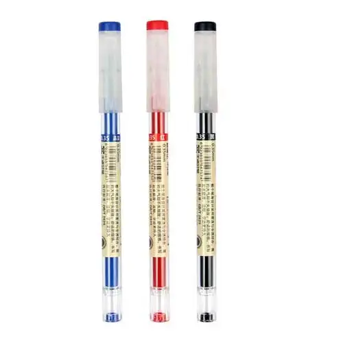 Japanese Ballpoint pen 0.35 mm Black Blue Ink Pen School Office student Exam Signature pens for Writing Stationery Supply 3 pcs Mix