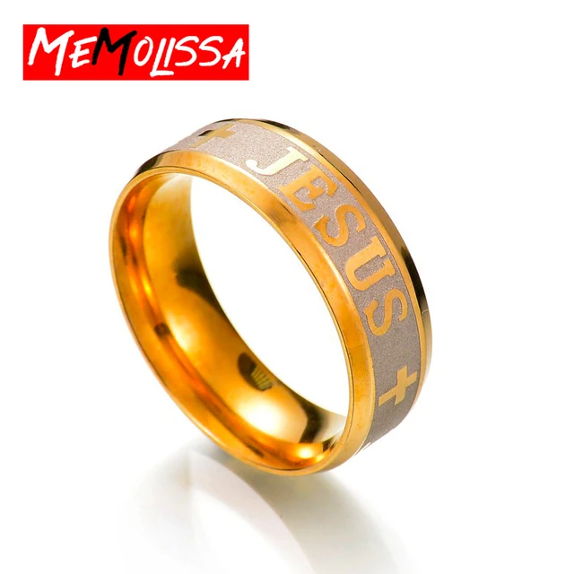 Jesus Stainless Steel Engraved Rings Christian Fashion Jewelry For Men And  Women In Silver, Black, Gold, And Rose Gold Perfect JESUS Gift Wholesale  Available From Canuomen_jewelry, $0.81 | DHgate.Com
