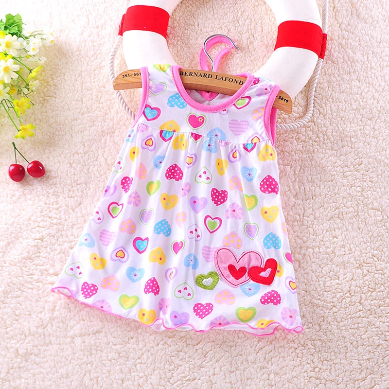 Г. Милое платье для маленьких девочек, Vestido infantil хлопковые платья трапециевидной формы без рукавов Повседневная одежда мини-принцессы от 0 до 24 месяцев