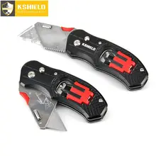 Универсальный нож складной электрик ножи резак кабеля многофункциональный инструмент со вставными ножами 6 в 1 Многофункциональный карманный нож Отвертка Набор бит