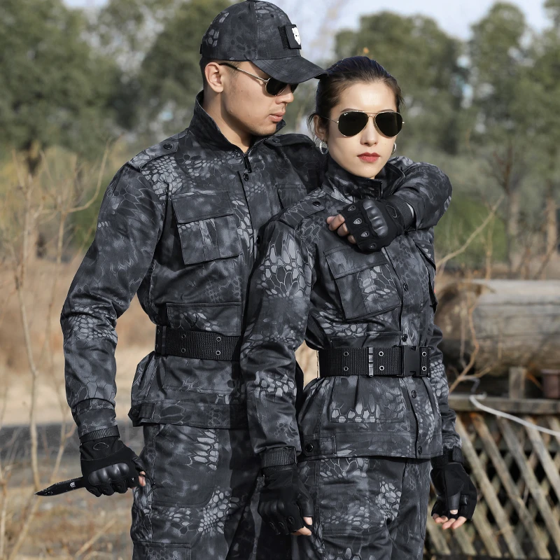 Uniforme militar de camuflaje para hombre, traje de entrenamiento táctico de combate, juego CS Airsoft, conjunto de caza, monos resistentes al para hombres| - AliExpress