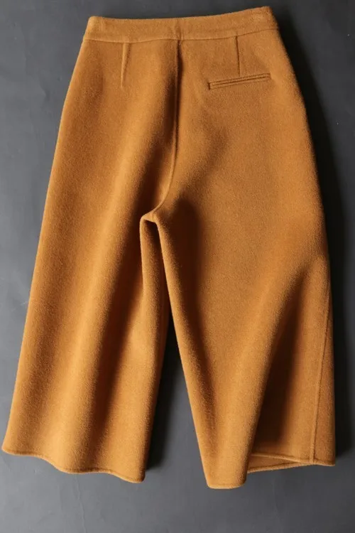 

Womens 2 Piece Sets 2020 New Autumn Elegant Short Wool Coat Women Loose Angle-Length Pants Female Suits Outwear LX1874