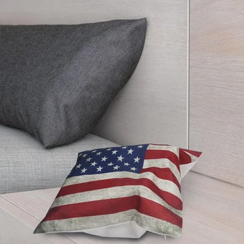 

New American Flag Stars and Stripes Pillow Cover