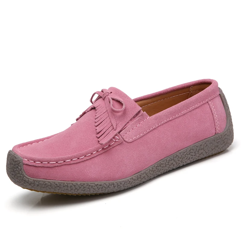 tassel genuine leather shoes women italian fashion vulcanized loafers elegant dress ladies casual flats driving lady moccasins (10)