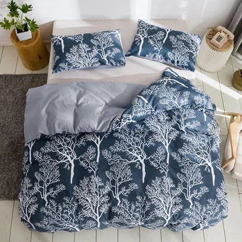 

Bonenjoy Duvet Cover Set Single/Queen/King Size capa edredon Natural Style Comforter Cover Sets With Pillowcase For Double Bed