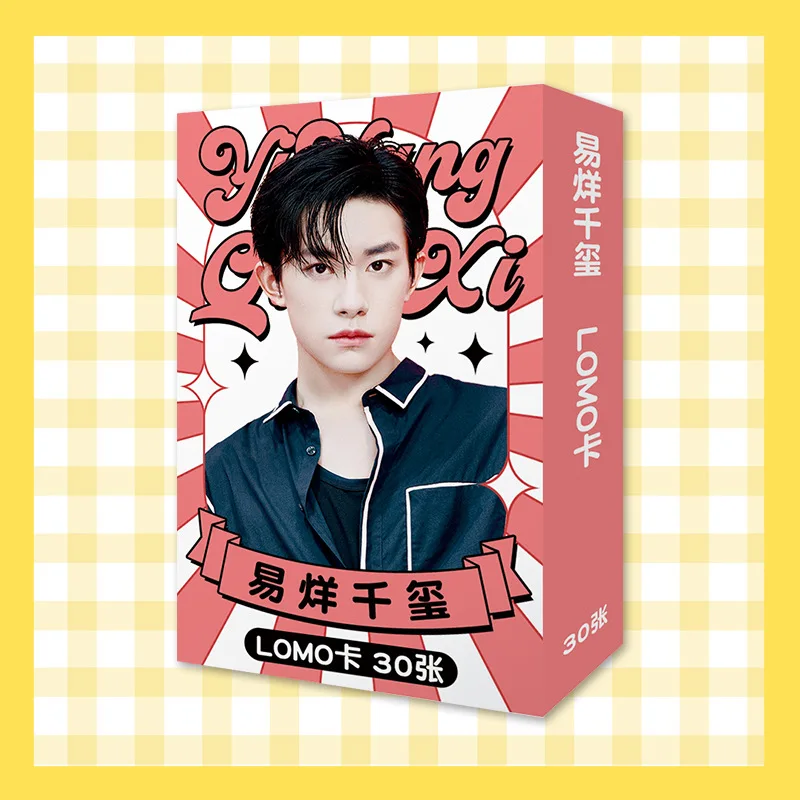 30 Sheets/Set Xiao Zhan, Wang Yibo, Cai Xukun, Jackson Yee, TNT Star LOMO Card Mini Postcard DIY Message Card Gift