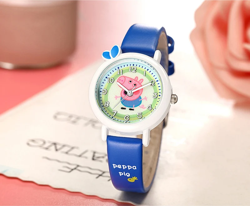 Оригинальные Peppa часы с изображением свинки 5 стилей мальчики и девочки студенческие водонепроницаемые кварцевые часы милый мультфильм детские игрушки часы
