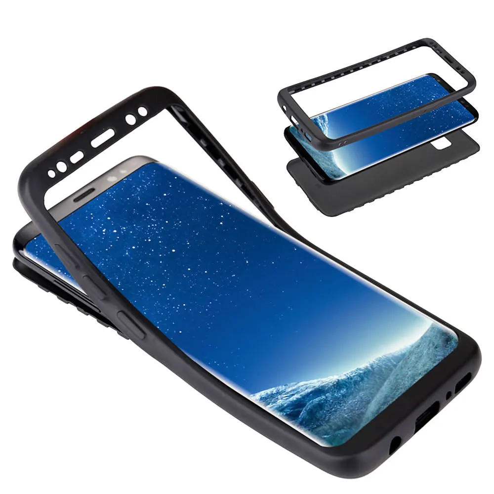 

L-FADNUT Full Protective Phone Case For Samsung Galaxy Note10 Plus Note8 S7 edge S10e S9 Plus S8 Hybrid Soft Silicone Gel Cover