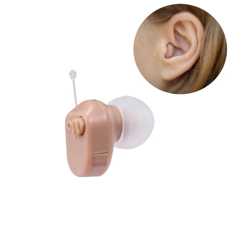 Слуховой аппарат мини In Ear усилитель звука Беспроводной гарнитура Поддержка с