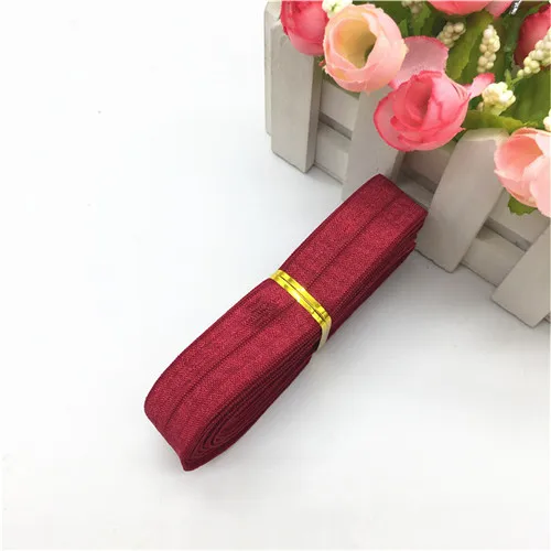 Fold1 Wine red 5M 20 мм сложенная мягкая эластичная лента s спандекс высокая эластичная лента для нижнего белья обернутая эластичная Детская резинка DIY аксессуары 5 м - Цвет: Fold1 Wine red 5M