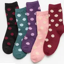 5 пар шерстяных носков с кроликом женские зимние теплые толстые мягкие носки с оленем женские носки с рисунками забавные пушистые носки в полоску