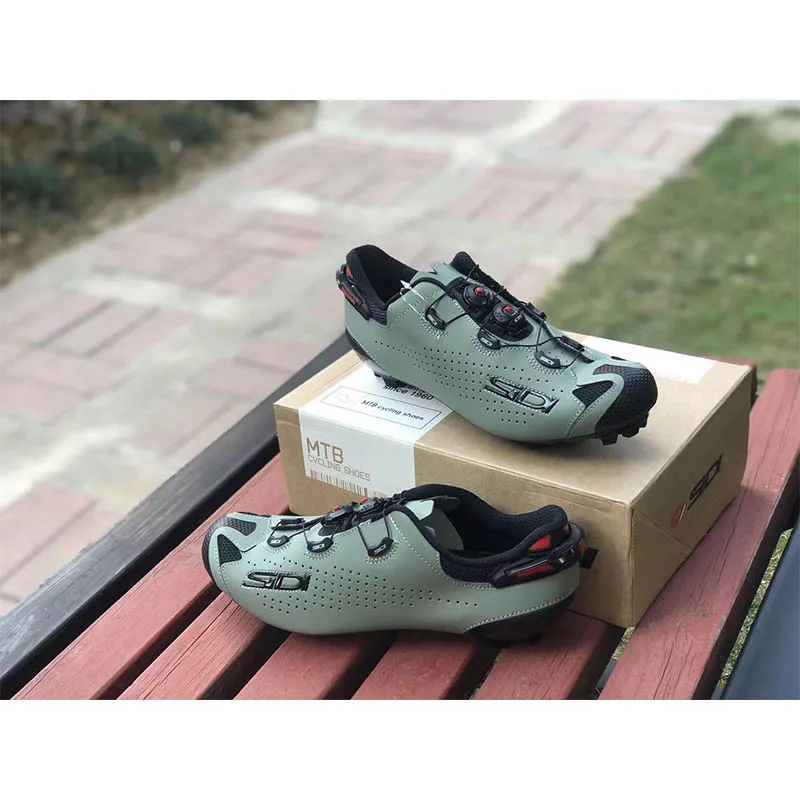 SIDI TIGER 2 Giày đi xe đạp Carbon nam giới giày xe đạp MTB đi qua vùng núi đôi giày thi đấu điền kinh băng đồng