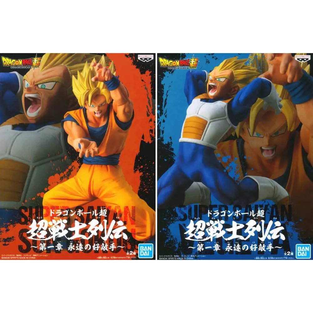 

Original Banpresto Dragon Ball Son Goku VS Vegeta Super Sayan jin Forever opponent Action Model Figurals 16cm