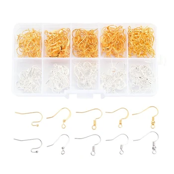 

200PCS/Box DIY Earring Findings Earrings Clasps Hooks Fittings DIY Jewelry Making Accessories Iron Hook Earwire Jewelry
