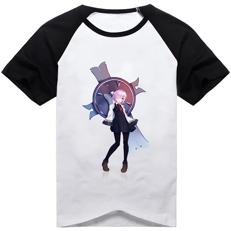 Аниме FGO Fate Grand Order футболка Astolfo Saber Mash Kyrielight унисекс Повседневная футболка с коротким рукавом карнавальный костюм футболка с принтом